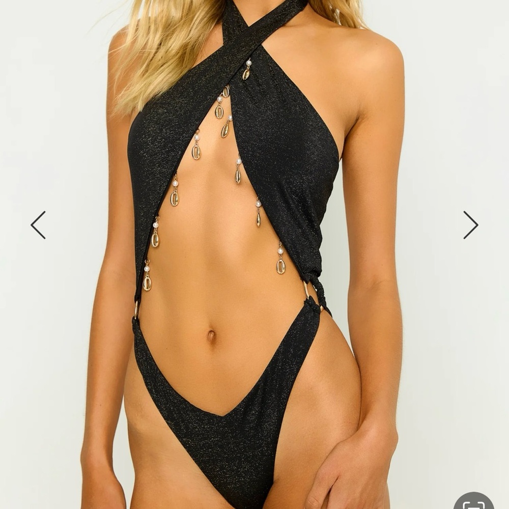 Beach Bunny Sybill Black One Piece